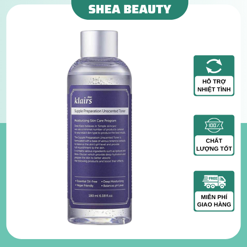 Nước Hoa Hồng Không Mùi Dear Klairs Dưỡng Ẩm Da Và Làm Mềm Da 180ml (skinacre) | BigBuy360 - bigbuy360.vn