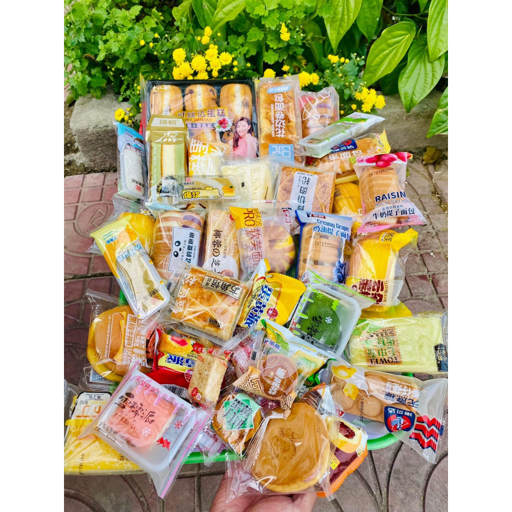 Bánh Mix Đài Loan Hàng Loại 1 Mix Đủ Vị - Ăn Vặt Đài Loan - Nội Địa Trung