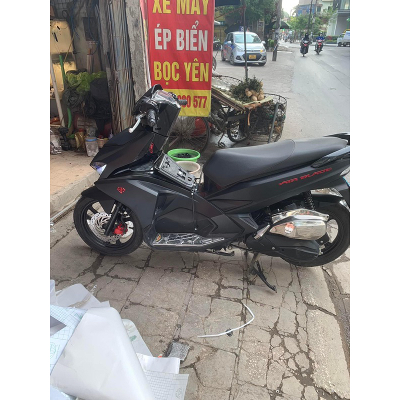 Decal màu đen mờ cao cấp, Decal dán xe máy ô tô