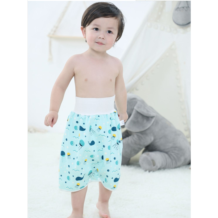Váy chống rò rỉ cho bé chống tè dầm hoặc tã tập cho bé Túi đựng tã vải cho trẻ em và vải cotton không thấm nước và có th