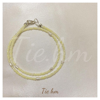 Vòng chocker mix hạt gạo