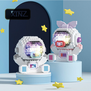 Mô hình lắp ráp lego phi hành gia 9.8cm XINZ đồ chơi xếp hình 3D có đèn Led đẹp dễ thương