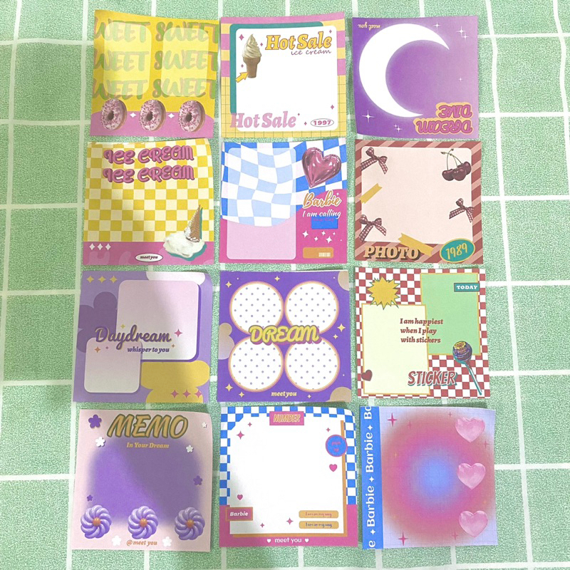 PACK MIX NOTE VÀ STICKER XINH (ĐỌC KĨ MÔ TẢ)