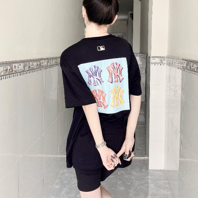 Áo phông nam nữ MLB Graphic nhiều màu 100% cotton hàng xuất dư cao cấp phong cách Hàn Quốc