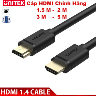 Cáp hdmi to hdmi unitek full hd - ultra 4k ✨1m5 - 2m - 3m - 5m✨ chính hãng unitek, full box, bảo hành 12 tháng