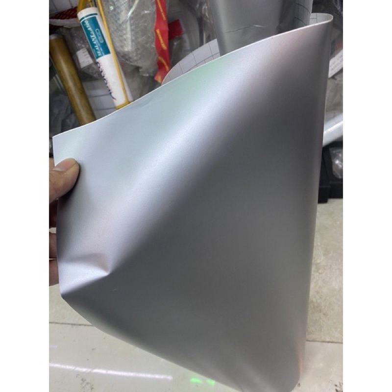 Decal màu ghi bạc cao cấp, Decal dán xe máy ô tô