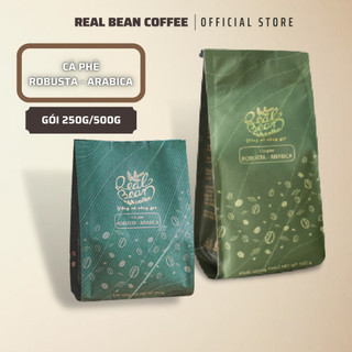 Cà Phê Arabica - Robusta REAL BEAN COFFEE Nguyên Chất Rang Xay Dành Cho Pha Phin Và Pha Máy