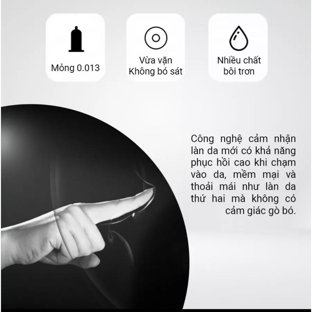 Bao Cao Su Olo Siêu Mỏng 001 Kéo Dài Thời Gian Quan Hệ, Nhiều Gel Bôi Trơn, Truyền Nhiệt - Hộp 10 Cái Có Che Tên Kín Đáo