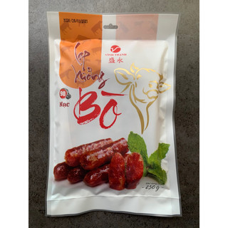 Lạp Xưởng Bò (250g), 90% nạc - VĨNH THẠNH