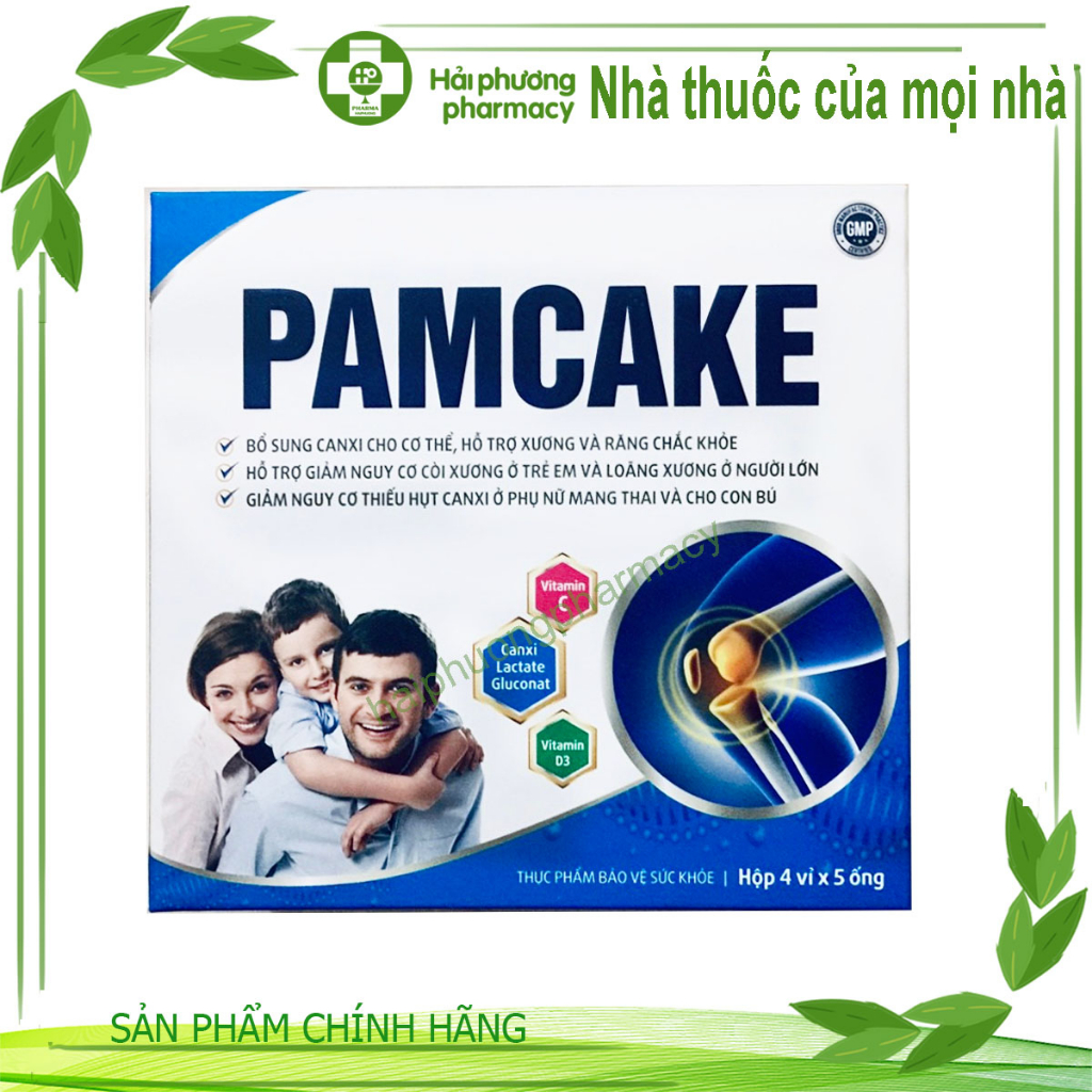 PAMCAKE - Bổ sung canxi cho bé còi xương chậm lớn và phụ nữ mang thai và cho con bú hộp 20 ống Kidzusu