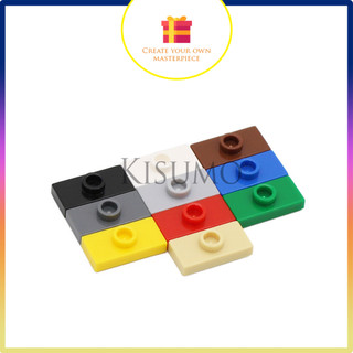 Phụ kiện moc combo 10 gạch trơn 1x2 có 1 nút giữa c10 3794
