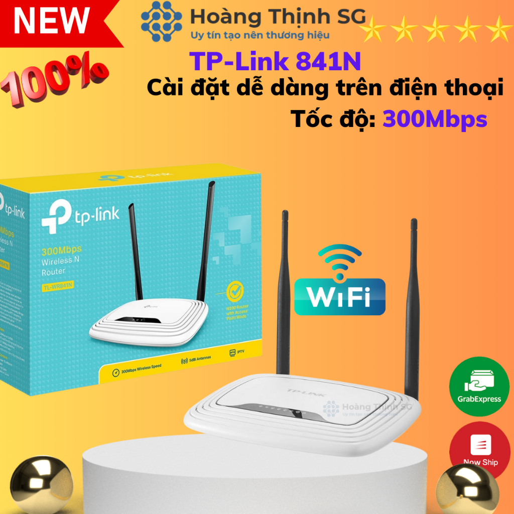 Bộ Phát Wifi TP-LINK WR 841N 300Mbps - Bảo Hành Chính Hãng 24 Tháng