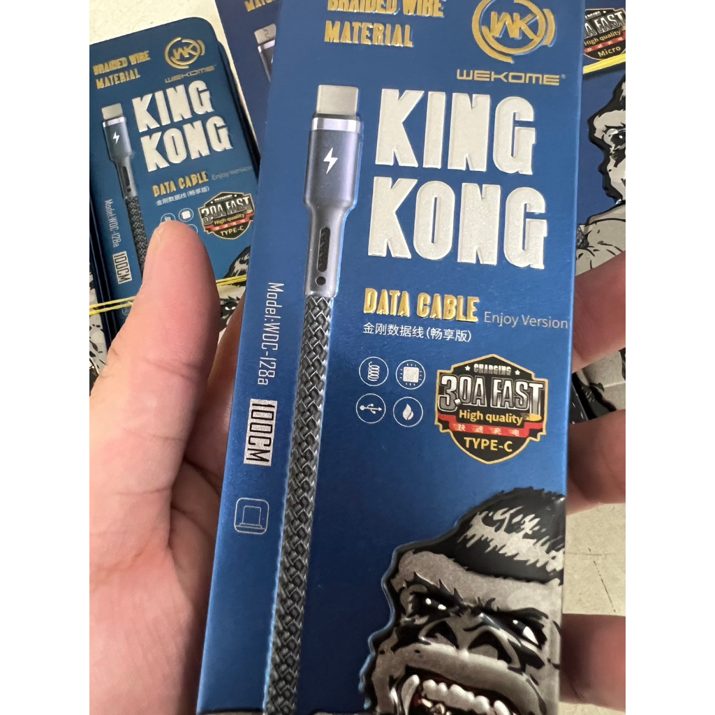 Cáp sạc WK WDC-128 bọc dù siêu bền 2.4A. sạc siêu nhanh