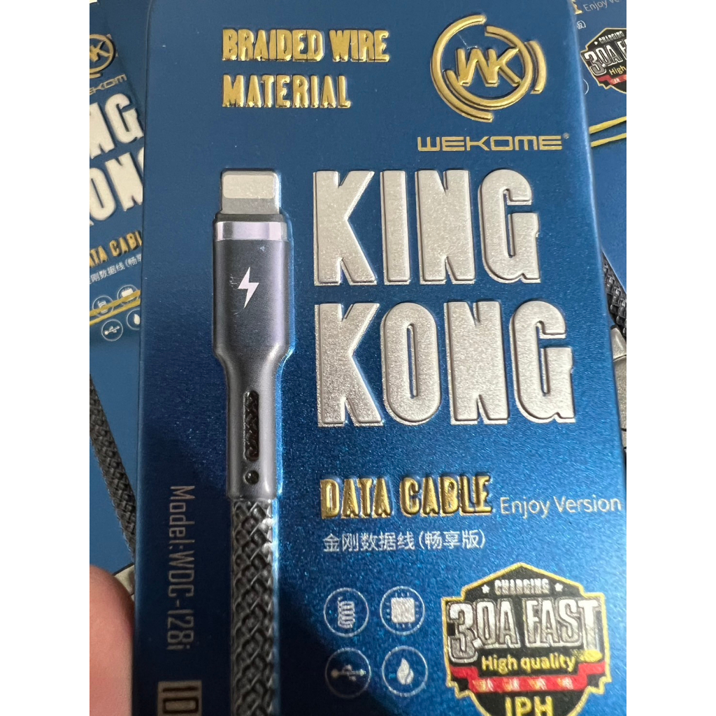 Cáp sạc WK WDC-128 bọc dù siêu bền 2.4A. sạc siêu nhanh