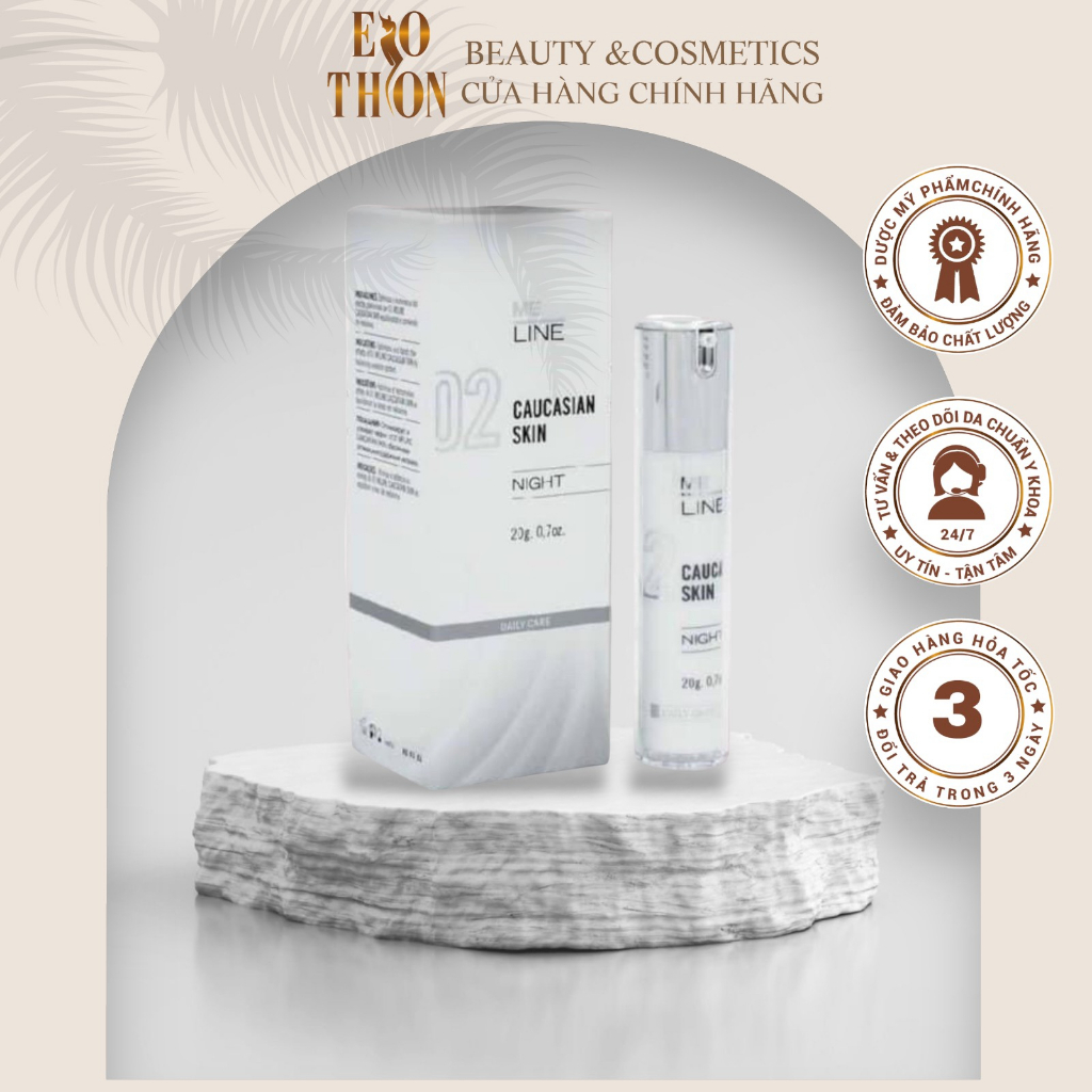 Innoaesthetics Meline 02 Caucasian Skin Night Kem Giảm Sạm Nám Tàn Nhang