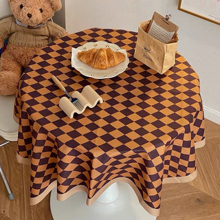 Khăn trải bàn caro phong cách Hàn Quốc xinh xắn, dùng cho bàn học/ làm việc chất vải flannel cao cấp