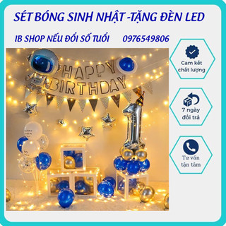 Sét bóng sinh nhật kèm đèn led
