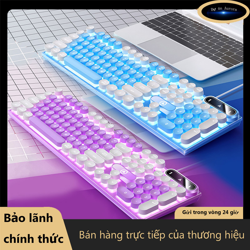 Bàn phím chơi game có dây K7 PRO với đèn LED RGB mát mẻ cho máy tính xách tay và PC