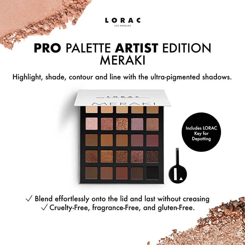 LORAC 🏆 Bảng phấn mắt gam màu trung tính PRO Palette Artist Edition Meraki