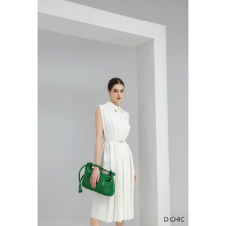 Váy cộc tay xếp ly eo thắt đai D.CHIC MS: 2813264