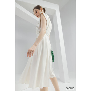 Váy cộc tay xếp ly eo thắt đai D.CHIC MS: 2813264