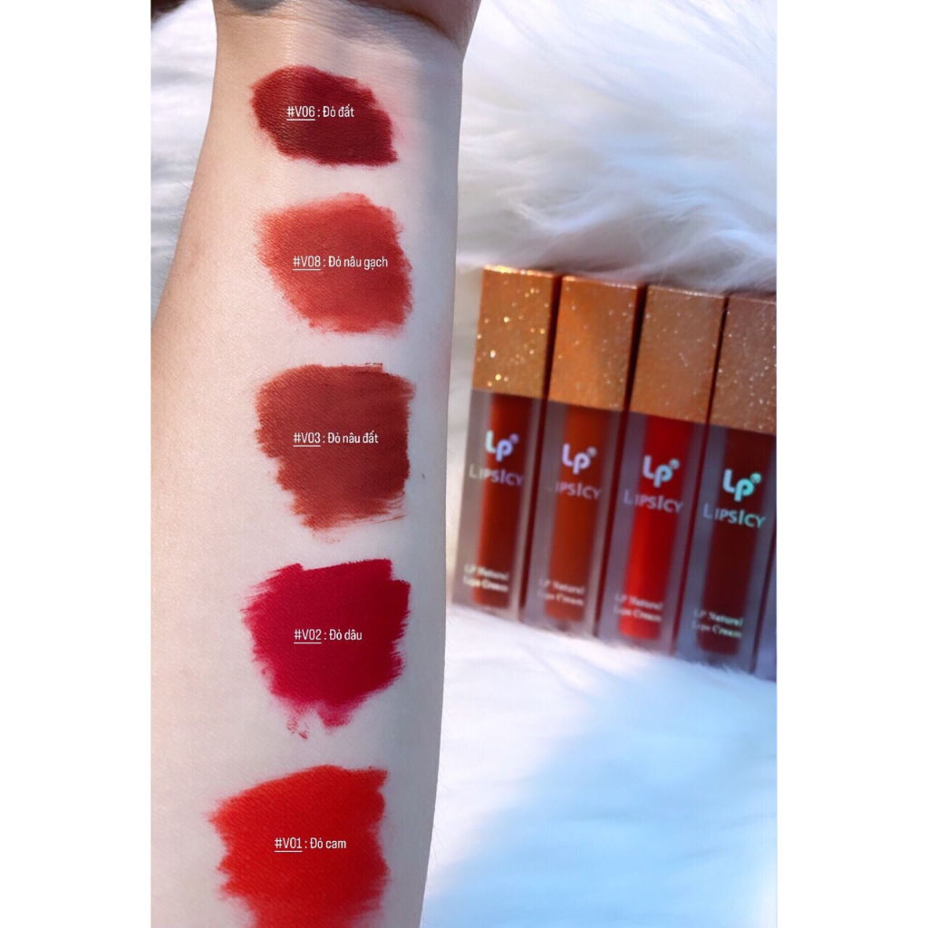 Son Kem LIPSICY Màu Lì Không Chì Mềm Mượt Lâu Trôi Không Nem Dùng Được Cho Bà Bầu 5g Tặng Kèm Son Dưỡng  Cùng Hãng