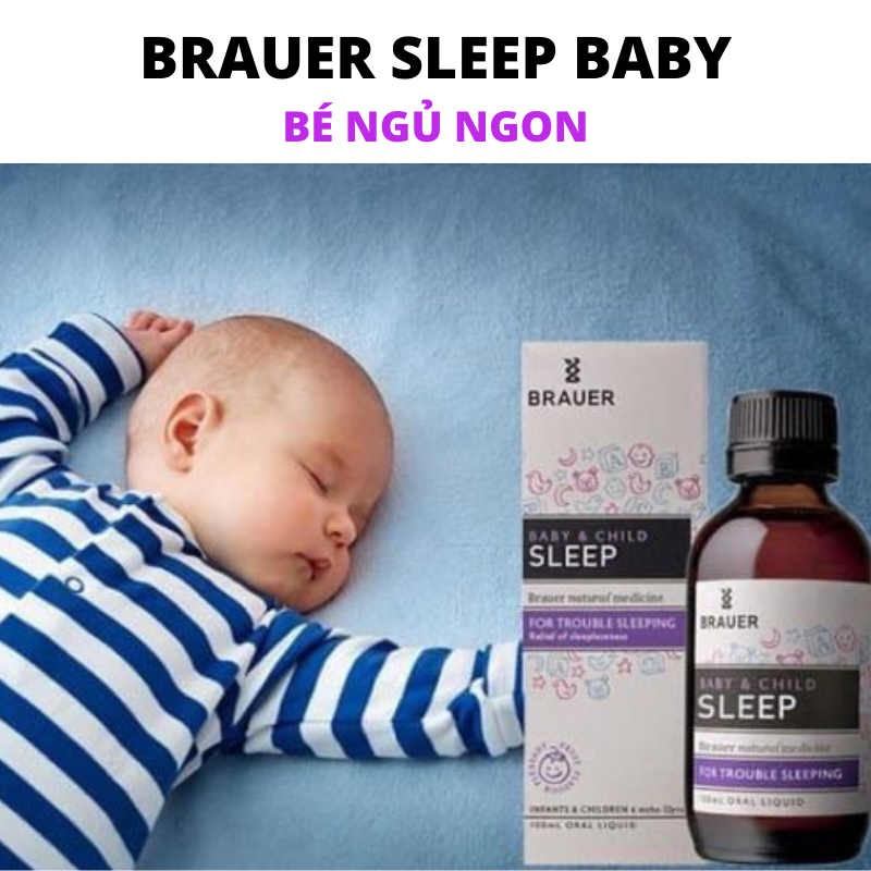 Siro giúp bé ngủ ngon, sâu giấc Brauer Baby & Child Sleep 100ml của Úc
