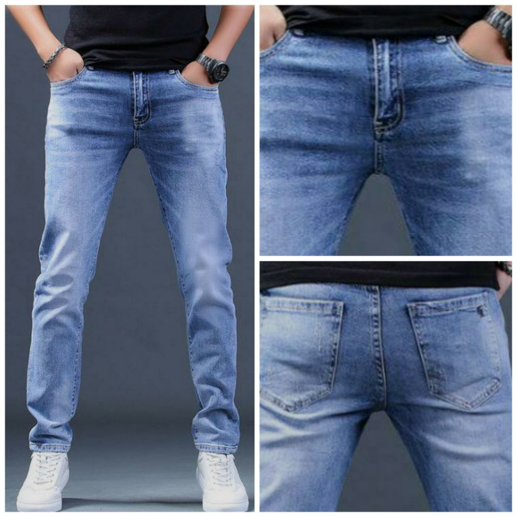 Quần Jean Nam Quần Bò Nam Trơn Co Giãn Dáng Skinny Cao Cấp Xuất Khẩu ❤️❤️❤️