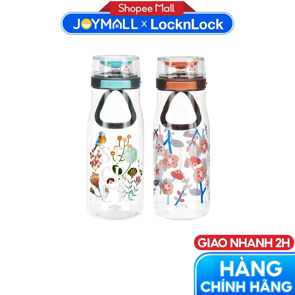 Bình nước nhựa Lock&Lock bằng tritan 500ml One Touch ABF687 - Hàng chính hãng, mở nắp một chạm - JoyMall