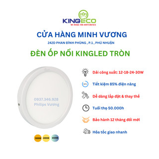 Đèn ốp nổi Kingled tròn chip LED Samsung