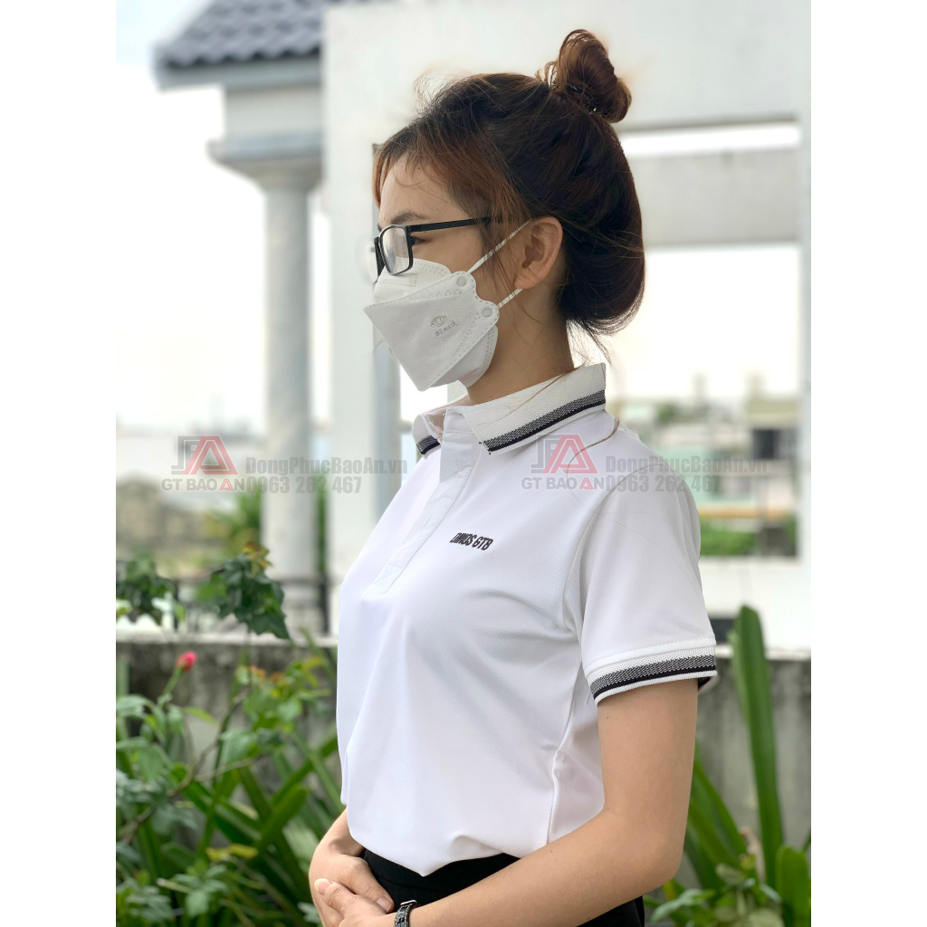 Áo thun nữ cổ bẻ tay ngắn nhiều màu vải Poly Thái cao cấp co giãn 4 chiều, áo thun polo đồng phục công sở, giáo viên