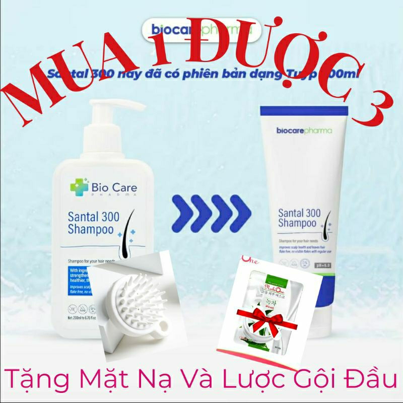 { Mua 1 Được 3 } Dầu Gội Bio Care Phalmar Nấm Và Gàu  Ngăn Rụng Tóc Santal 300 200ml | BigBuy360 - bigbuy360.vn