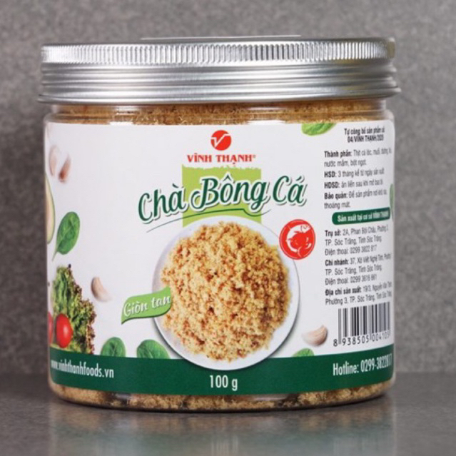 Chà Bông Cá Lóc (100g) - VĨNH THẠNH