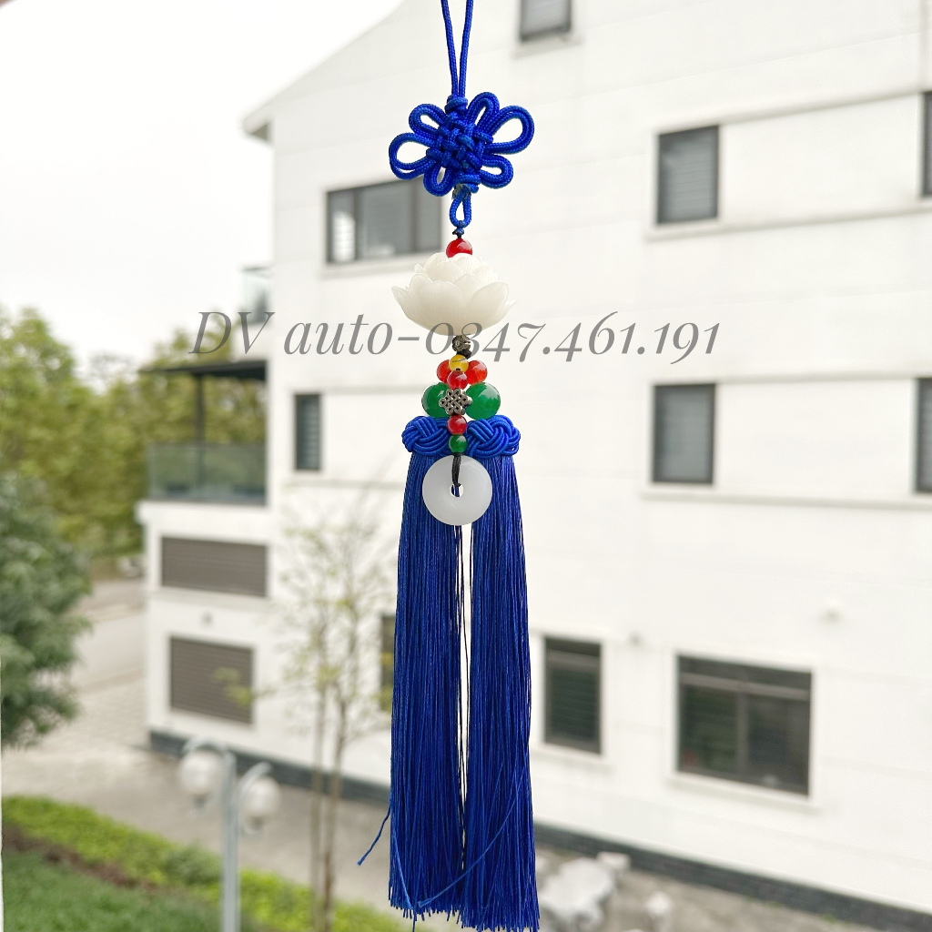 Khánh Treo xe đài sen gắn đồng điếu may mắn trang trí xế yêu by DV AUTO