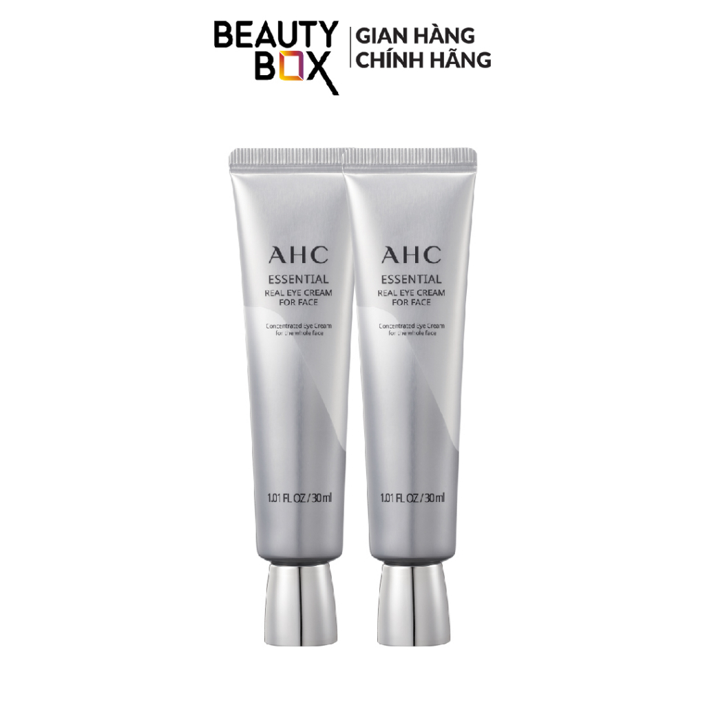  Combo 2 Kem Dưỡng Trẻ Hóa Vùng Da Mắt AHC Essential Real Eye Cream For Face 30ml