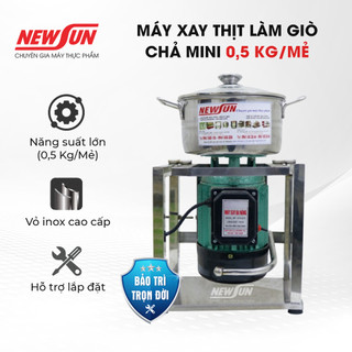 Máy Xay Thịt Làm Giò Chả Mini 0,5 Kg/Mẻ NEWSUN - Quà Tặng Phụ Kiện
