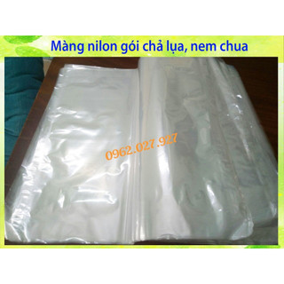 Màng Nilon/ Manh nilon gói chả lụa, nem chua đủ size, đủ kích cỡ. An toàn, hợp vệ sinh.