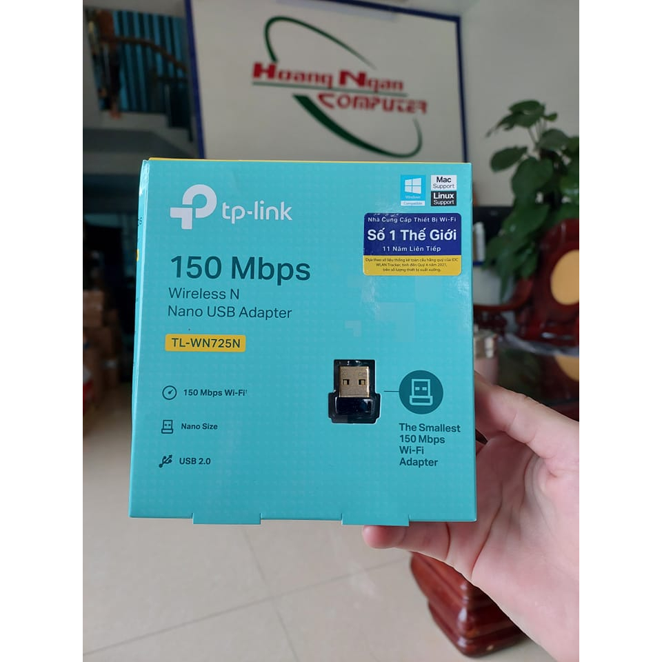 USB thu sóng Wifi/ Bộ chuyển đổi USB chuẩn N TPLink TL-WN725N