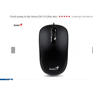 Chuột quang có dây Genius DX-110 (Màu đen)