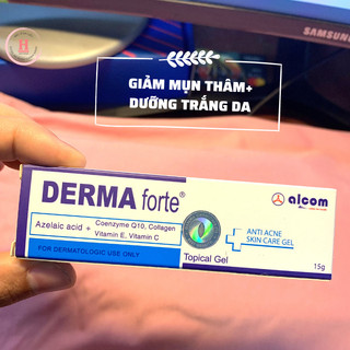 Kem giảm mụn thâm+ dưỡng trắng da derma forte 15g
