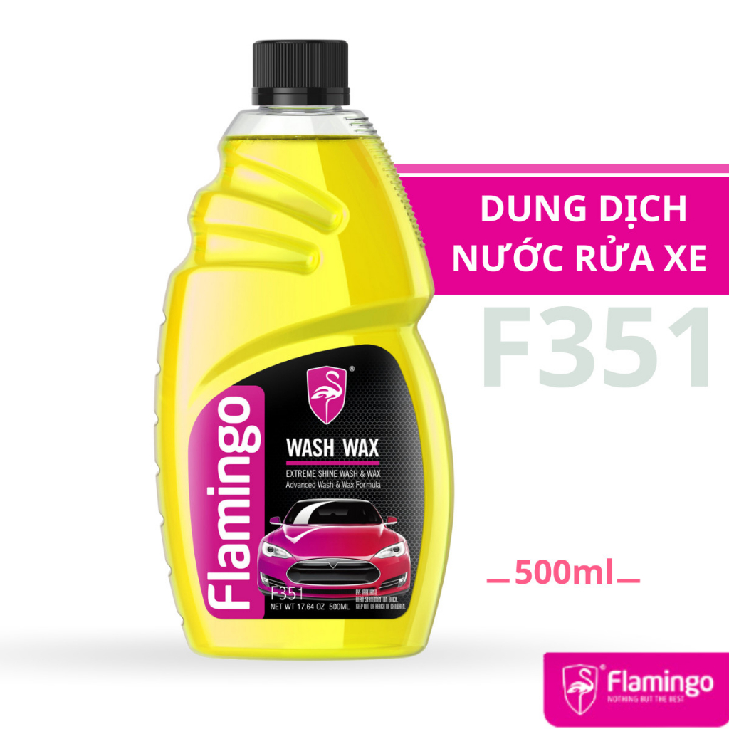 Dung Dịch Nước Rửa Xe Ô Tô Flamingo F031/f351 500ml – Hãng Phân Phối Chính Thức