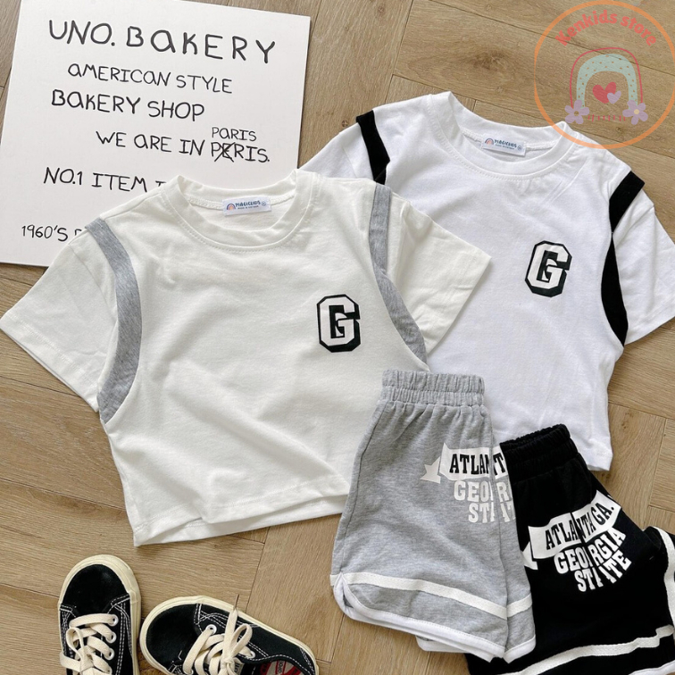 Quần áo trẻ em Hàng hot hot Bộ cotton thể thao in hình cotton thoáng mát, kiểu dáng năng động, phù hợp mọi vóc dáng