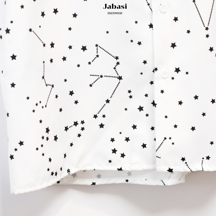 Áo sơ mi hoạ tiết nam nữ Jabasi mã 205 ,form regular, thời trang chất liệu cotton mặc thoáng mát