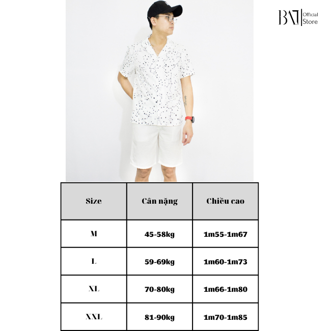 Áo sơ mi hoạ tiết nam nữ Jabasi mã 205 ,form regular, thời trang chất liệu cotton mặc thoáng mát