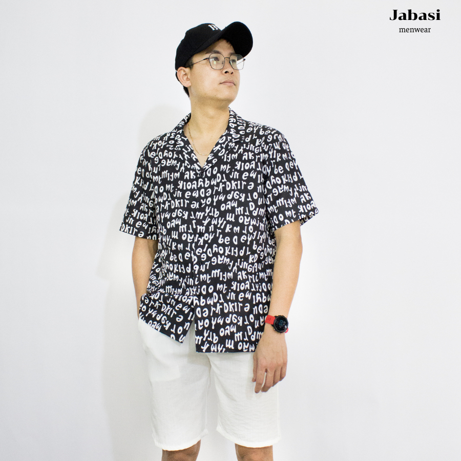 Sơ mi nam ngắn tay Jabasi mã 204, form regular, chất liệu cotton mặc thoáng mát