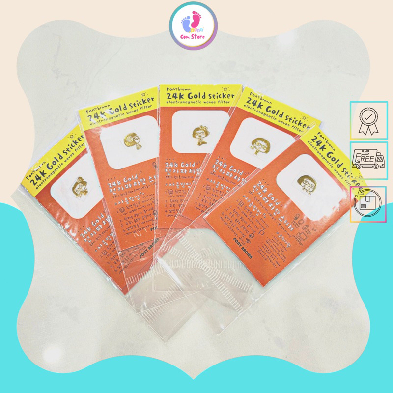 Miếng dán chống bức xạ điện thoại Hàn Quốc Pony Brown – An toàn cho mẹ bầu và trẻ nhỏ