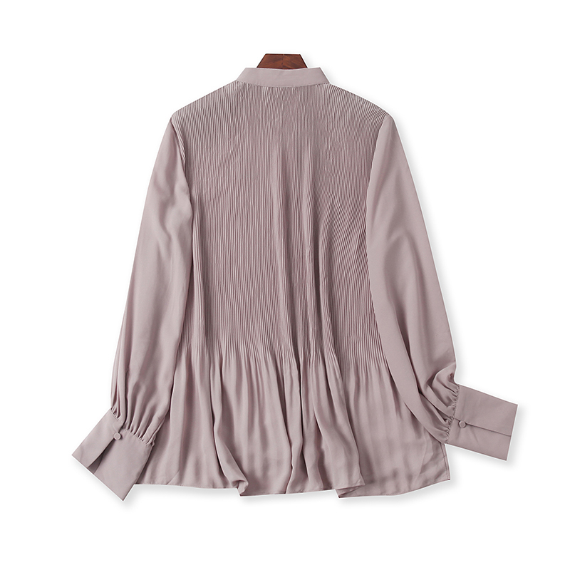 Áo blouse voan dập ly H.M