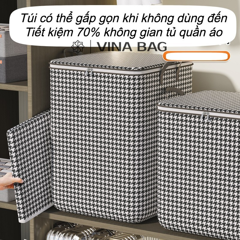 Túi đựng quần áo, chăn màn ZICZAC chống bụi, nấm mốc, giúp sắp xếp nhà cửa thông minh, ngăn nắp