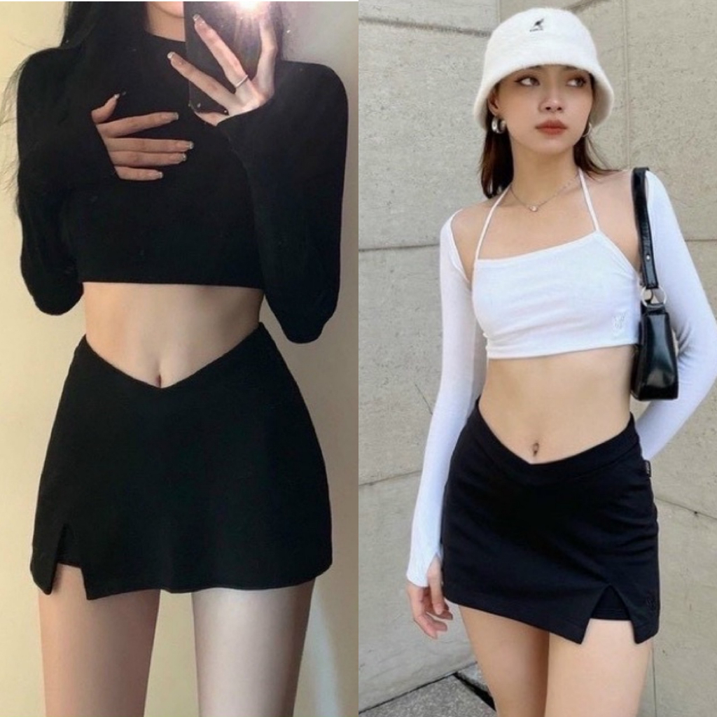 Chân Váy Cony Xẻ Đùi Siêu Hot Co Giãn Tốt Có Quần Trong MA665