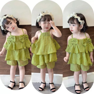 C1-set bèo nơ 2 dây bé gái 8-18kg